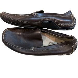 Rockport Dark Brown Leather Slip-On Loafers size 12